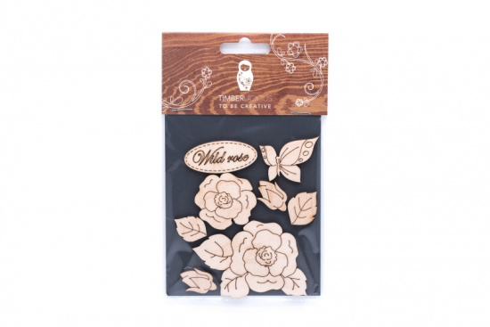 Набор заготовок для декорирования Flowers11 фанера 10х14см