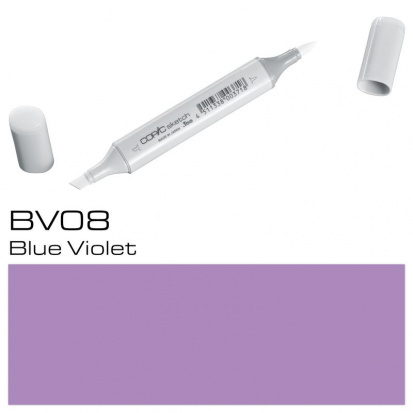 Маркер спиртовой двусторонний Copic "Sketch", цвет №BV08 сине-фиолетовый