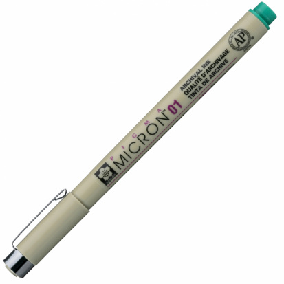Ручка капиллярная "Pigma Micron" 0.25мм, Зеленый sela