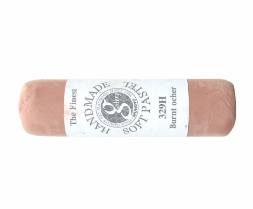 Пастель сухая мягкая круглая ручной работы №329, жженая охра