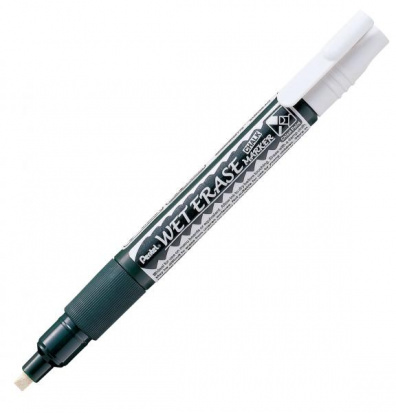 Маркер на водной основе Wet Erase Marker (двусторонний пишущий узел), белый, 2 мм/ 4.0 мм