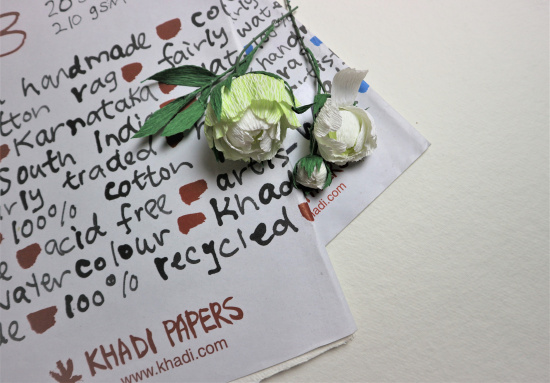 Бумага в листах "Khadi", А3, 210г/м2, 100% хлопок, шероховатая, 1л Бумага в листах "Khadi", А3, 210г/м2, 100% хлопок, шероховатая, 1л