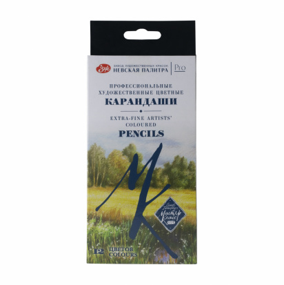 Набор профессиональных цветных карандашей "Мастер-Класс", 12 цветов, в картонной упаковке