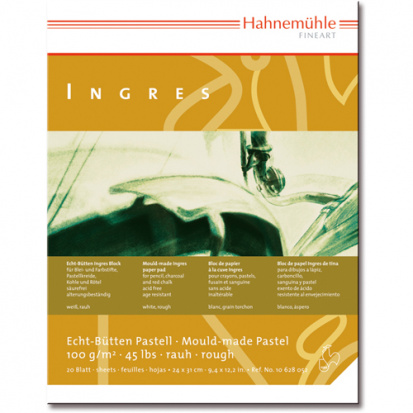 Склейка для пастели «Ingres», 24х31см, 100 г/м2, 20л, белый цвет