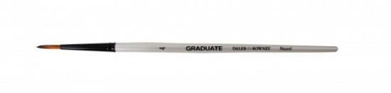 Кисть синтетика "Graduate" круглая короткая ручка № 4 