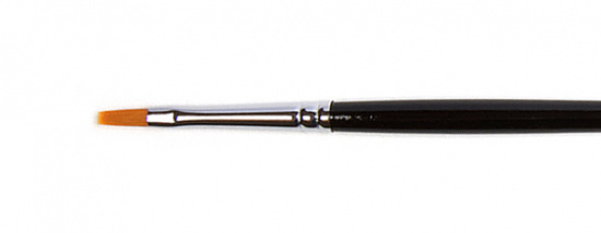 Кисть для акрила "Amsterdam 342" синтетика мягкая плоская, ручка длинная №4