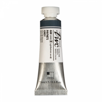 Краска акварельная ShinHanart "PWC" 688 (B) Серая Пейна 15 мл