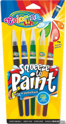 Набор жидких красок в ручке с кончиком-кисточкой, 5 цветов