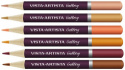 Набор цветных карандашей Vista Artista "Gallery" оттенки земли, 6шт