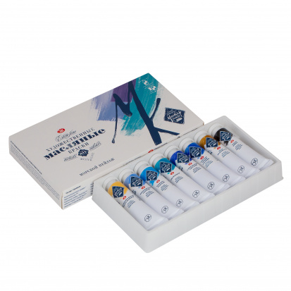 Набор масло "Мастер-класс", 8x18 мл, Морской пейзаж