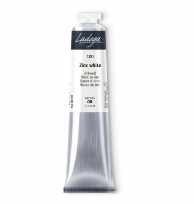 Белила цинковые масло Ладога 46мл Белила цинковые масло Ладога 46мл