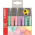 Набор маркеров-выделителей "Boss Original Pastel", 4 цвета, в пластиковом футляре sela