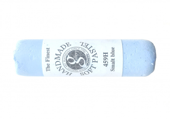 Пастель сухая мягкая круглая ручной работы №459, синяя смальта
