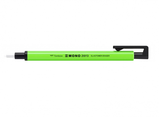 Ластик-ручка "Mono zero" с круглым наконечником 2,3 мм, неоново-зеленый