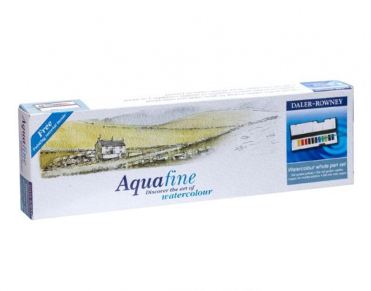 Набор акварельных красок в кюветах Daler Rowney "Aquafine", 12шт