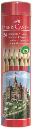 Набор цветных карандашей "Замок", 24 цв. sela
