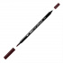 Маркер-кисть двусторонняя "Le Plume II", кисть и ручка 0,5мм, темнокоричневый sela25