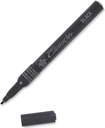 Маркер "Calligrapher" черный тонкий