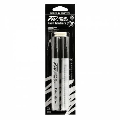 УЦЕНКА Набор маркеров Daler Rowney "FW Artists" 2X 2-6MM Ch+Nibs 2шт