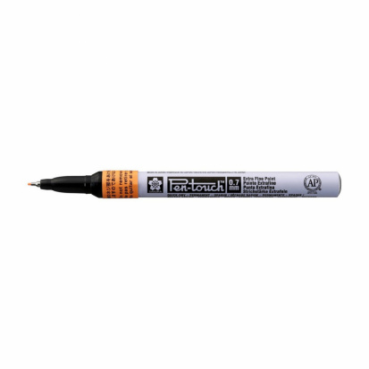 Маркер "Pen-Touch" оранжевый флуоресцентный супертонкий стержень 0.7мм
