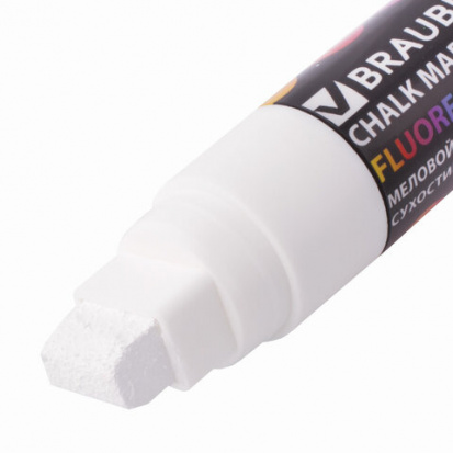 Маркер меловой "Pop-art", сухостираемый, для гладких поверхностей, 15мм, БЕЛЫЙ sela25