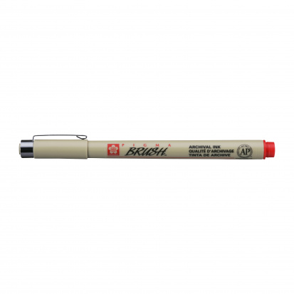 Ручка-кисть "Pigma Brush", Красный для графики sela