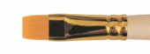 Кисть синтетика плоская, длинная ручка "1322" №24 для масла, акрила, гуаши, темперы