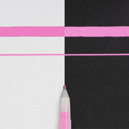 Ручка гелевая Moonlight флуоресцентный розовый