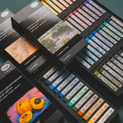 Пастель художественная "Старый мастер", пейзаж, 12 цветов Пастель художественная "Старый мастер", пейзаж, 12 цветов