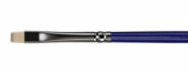Кисть художественная "Манеж", синтетика упругая, плоская, длинная ручка №2