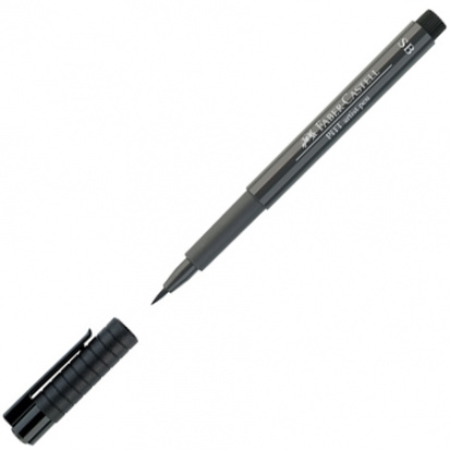 Ручка капиллярная Рitt Pen Soft brush, теплый серый V  sela25