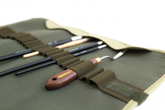 Скрутка для хранения кистей, 34х48 см, оливковая Скрутка для хранения кистей, 34х48 см, оливковая