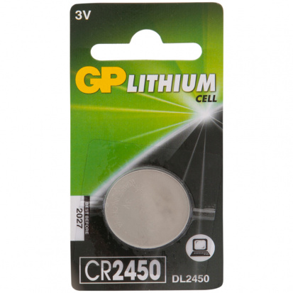Батарейка GP CR2450 (DL2450) литиевая, 1шт упак.