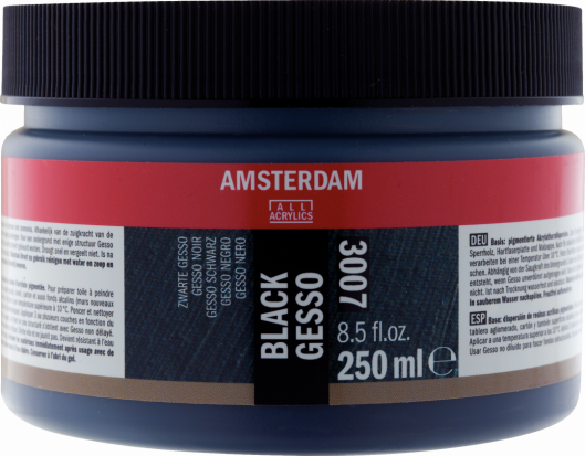 Грунт Gesso Amsterdam (3007) черный 250мл