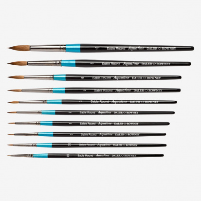 Кисть соболь "Aquafine" круглая короткая ручка № 10 