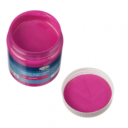 Краска акриловая художественная "Студия", 500мл, банка, розовая