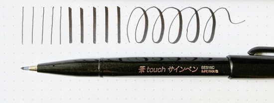 Ручка - кисть Brush Sign Pen, черная 