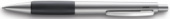 Ручка шариковая Лами 296 "Accent", Сталь/каучук, M16, черный стержень, толщина линии 1мм