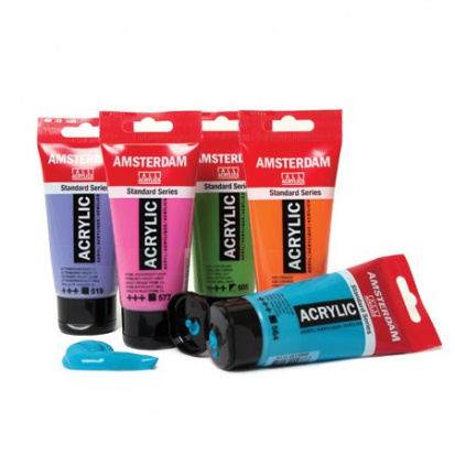 Акрил Amsterdam Expert, 75мл, №208 Кадмий желтый светлый sela