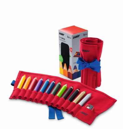 Набор цветных карандашей "3Plus", 12 шт., в пенале с точилкой