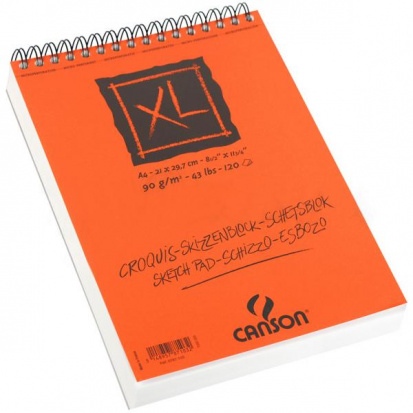 УЦЕНКА CANSON Xl Альбом для графики 90г/м.кв 21*29.7см 120л Слоновая кость спираль