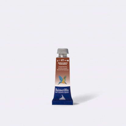 Акварельные краски "Maimeri Blu" марс коричневый прозрачный, туба 15 ml