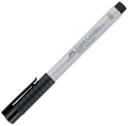 Ручка капиллярная Рitt Pen Soft brush, холодный серый I sela