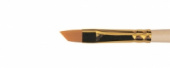 Кисть синтетика скошенная, длинная ручка "1362" №6 для масла, акрила, гуаши, темперы