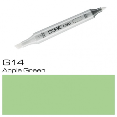 Маркер спиртовой, двусторонний "Copic Ciao", цвет №G14 зеленый яблочный