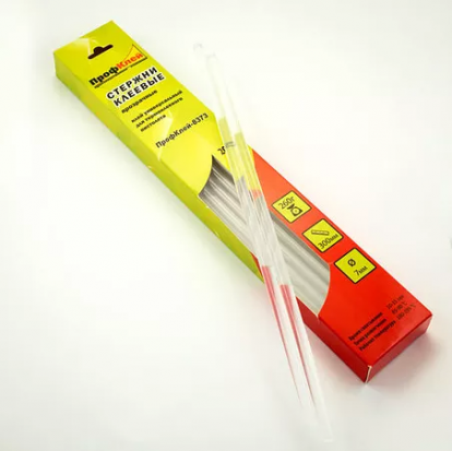 Клеевые стержни "Профклей", прозрачный 7х300мм, 260г, 20шт Клеевые стержни "Профклей", прозрачный 7х300мм, 260г, 20шт