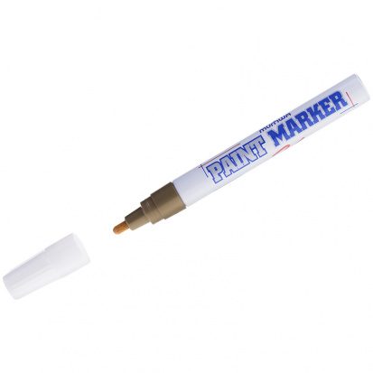 Маркер-краска золото, 4мм, нитро-основа