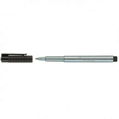 Ручка капиллярная "Рitt Pen" голубой металлик, 1.5мм  sela25