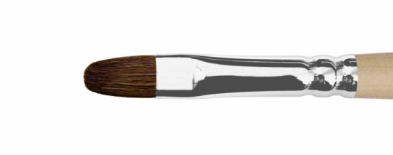 Кисть ушной волос овал, длинная ручка "1У39" №10, для акварели Кисть ушной волос овал, длинная ручка "1У39" №10, для акварели