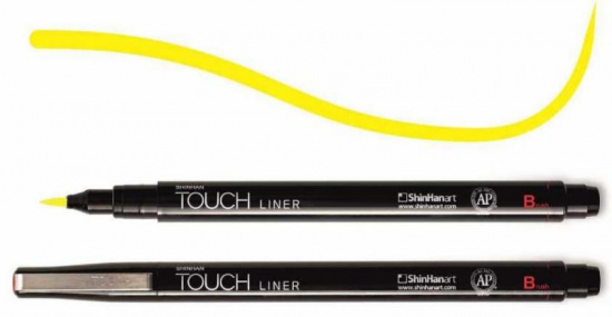 Ручка кисточка "Touch Brush" желтый